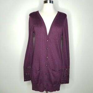 Edge Jen Rade Studded Long Sleeve Long Cardigan